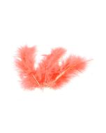 20 Plumes de décoration - corail