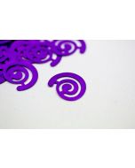 Confettis de table "Spirale fantaisie" - Prune