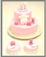 kit decor en sucre baptême fille
