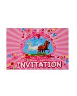 Lot de 6 cartes d'invitation mon cheval