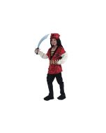 Déguisement garçon Pirate rouge - 4/6 ans