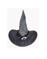 Chapeau de sorcière gris