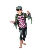 Déguisement garçon pirate zombie - Taille 7/9 ans