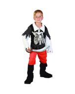 Déguisement garçon pirate rouge et noir - Taille 10/12 ans