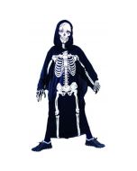 Costume garçon squelette robe et capuche - Taille 10/12 ans 