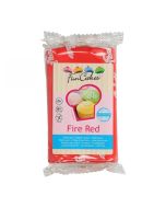 Pâte à sucre Funcakes fire red 250gr