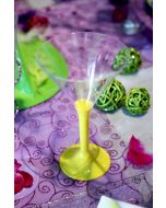 Verre cocktail plastique x 6 – jaune