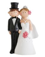 Grande figurine mariés - Mr & Mrs à prix discount