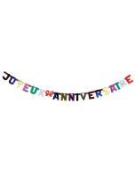 Guirlande lettre joyeux anniversaire métal