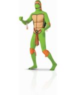 Déguisement homme seconde peau Michelangelo Tortues Ninja - Taille L