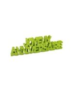 déco de table joyeux anniversaire vert anis