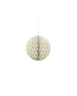 Boule chinoise alvéolée crème - 40 cm
