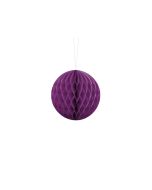 Boule chinoise alvéolée couleur raisin - 10 cm