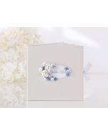 Livre d'or beige ronde roses russe
