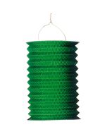 Lampion accordéon vert en papier