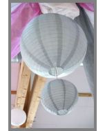 Lampion uni argent - 35 cm