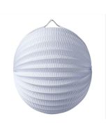 Lampion boule papier blanc pas cher