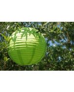 Lampion papier vert 45 cm