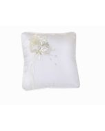 Coussin alliance fleur crème