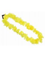 Collier hawaïen à fleurs jaunes