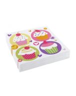 Lot 20 Serviettes Cupcakes