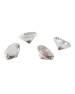 Lot 25 diamants transparents 1,2 cm