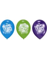 Lot de 6 ballons anniversaire Tortues Ninja