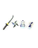Lot de 6 pinces décoratives Samouraï