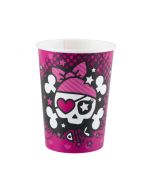 Lot 8 gobelets anniversaire Pink Pirates