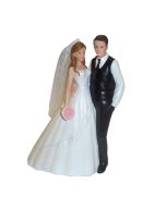 Figurine mariés se tenant par la taille