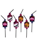 Pailles flexibles "Monster High" halloween