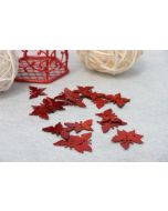 Confettis de table papillons rouge