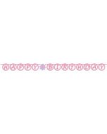 Guirlande à fanions girly happy birthday