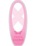 8 invitations ballerine