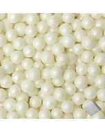 Dragées perles nacrées - blanc - 100gr