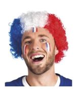Perruque frisée supporter France