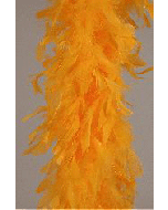 Guirlande de plumes - orange