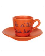 Tasse + sous tasse « Le p'tit qui tue »