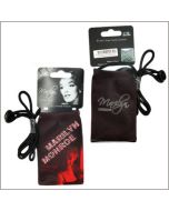 Housse téléphone portable Marilyn « strass » - noir/rouge