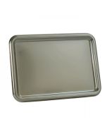 2 Plateaux Lunch rectangulaires – Argent – 35 x 24 cm