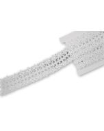 Bobine dentelle blanc large- 2,2cm x 3m