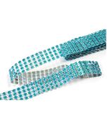 ruban strass turquoise