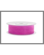 Ruban organdi 19 mm - fuchsia