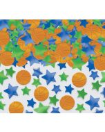 Sachet confettis métalliques anniversaire Basketball