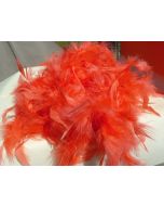 Boa en plumes - corail