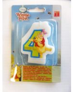 Bougie d’anniversaire n°4  - Winnie l’Ourson 