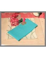 Serviettes - turquoise - x50