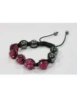 Bracelet Shamballa fuchsia