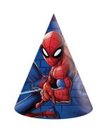 6 chapeaux de fête Spiderman