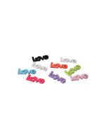 Stickers "Love" bois fushia